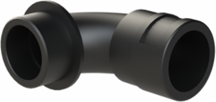 COND FTNG 90DCURV M40 NW29 IP66 BLK