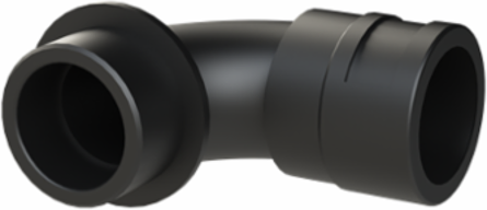 COND FTNG 90DCURV M40 NW29 IP66 BLK