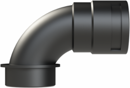 COND FTNG 90DCURV M50 NW36 IP66 BLK