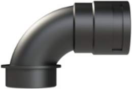 COND FTNG 90DCURV M50 NW36 IP66 BLK