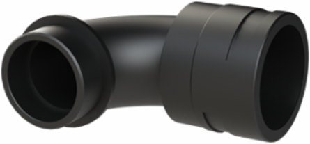 COND FTNG 90DCURV M50 NW48 IP66 BLK