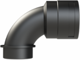 COND FTNG 90DCURV M50 NW48 IP66 BLK