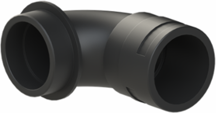 COND FTNG 90DCURV M63 NW48 IP66 BLK