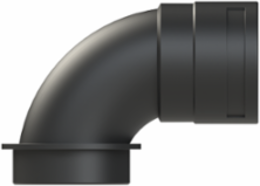 COND FTNG 90DCURV M63 NW48 IP66 BLK