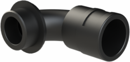 COND FTNG 90DCURV M32 NW23 IP68 BLK