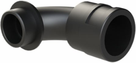 COND FTNG 90DCURV M32 NW29 IP68 BLK