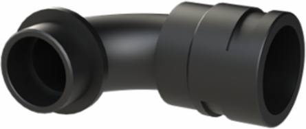 COND FTNG 90DCURV M40 NW36 IP68 BLK