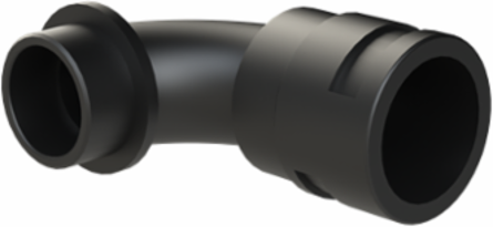 COND FTNG 90DCURV M40 NW36 IP68 BLK