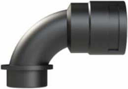 COND FTNG 90DCURV M40 NW36 IP68 BLK
