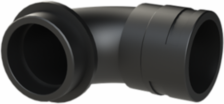 COND FTNG 90DCURV M63 NW48 IP68 BLK