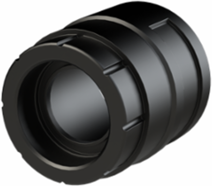 FTNG FEM 1-3/16IN NW29 PA6 IP68 BLK