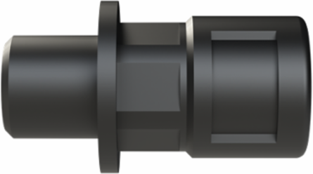 COND FTNG STR M12 NW07 IP66 CSA BLK