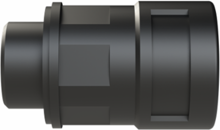 COND FTNG STR M20 NW17 IP68 CSA BLK