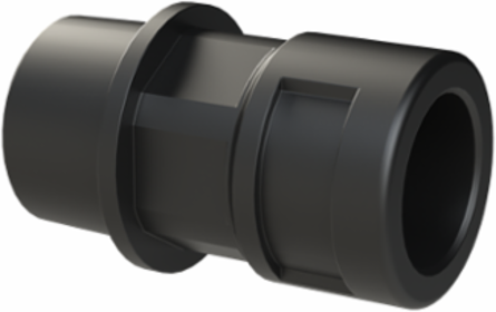 COND FTNG STR 1/2NPT NW12 IP68 BLK