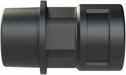 COND FTNG STR 1/2NPT NW12 IP68 BLK