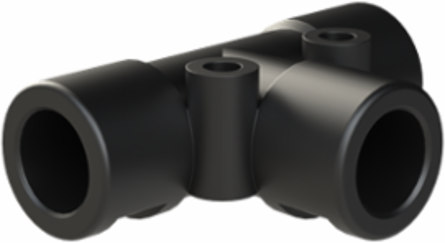 T-CONN 1PC 3X NW10 PA6 IP68 BLK