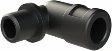 COND FTNG 90D M12 NW07 IP66 CSA BLK