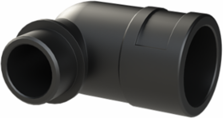 COND FTNG 90D M25 NW23 IP66 CSA BLK