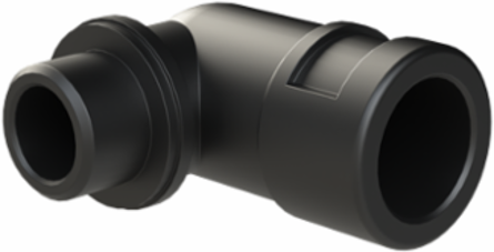 COND FTNG 90D M16 NW12 IP68 CSA BLK