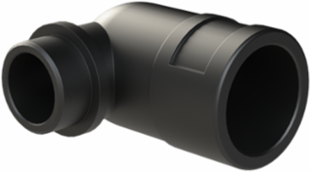 COND FTNG 90D M25 NW23 IP68 CSA BLK