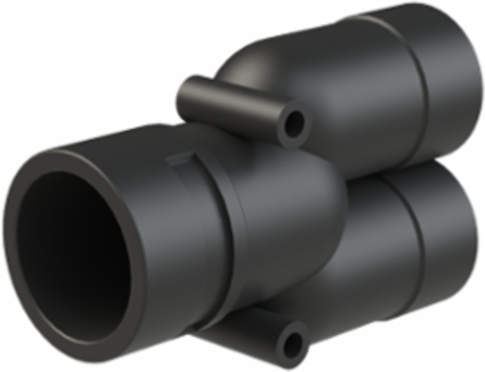 Y-CONN 1PC 2XNW29,NW36 PA6 IP66 BLK