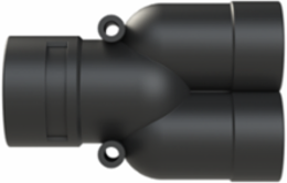 Y-CONN 1PC 2XNW29,NW36 PA6 IP68 BLK