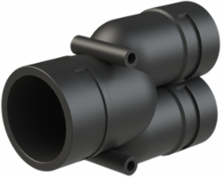 Y-CONN 1PC 2XNW36,NW48 PA6 IP68 BLK