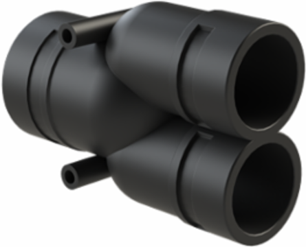 Y-CONN 1PC 2XNW36,NW48 PA6 IP68 BLK