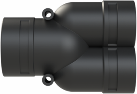 Y-CONN 1PC 2XNW36,NW48 PA6 IP68 BLK