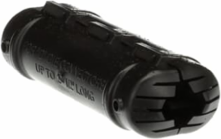 Insulating Polypropylene Cover for D Die Taps, 2-1/2 Inch Long, Black
