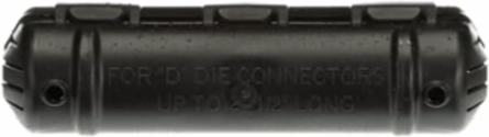 Insulating Polypropylene Cover for D Die Taps, 2-1/2 Inch Long, Black