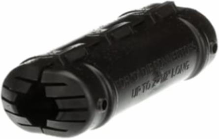 Insulating Polypropylene Cover for D Die Taps, 2-1/2 Inch Long, Black