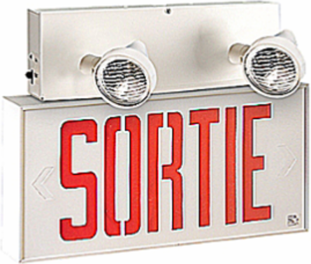 Exit Combination Unit 12-1/8 Inch x 20-1/8 Inch, 36W, MR16 LED