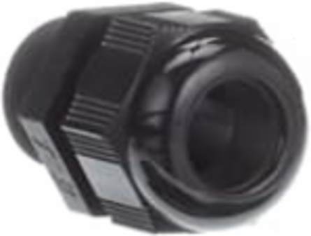 1/2IN NONMETALLIC CABLE GLAND BLACK
