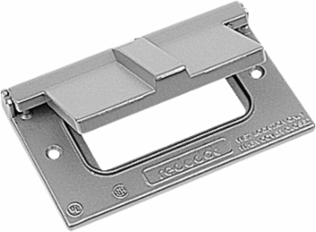 Aluminum Weatherproof Receptacle Cover, 10x6.7x6.1 Inch, GFI Device Mount