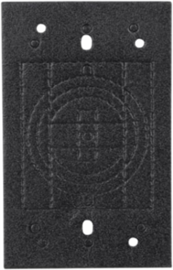 Single Gang Neoprene Gasket, Black for Weatherproof Covers