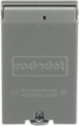 Weatherproof Power Outlet Cover, 2.156 Inch Opening, Aluminum Die Cast, Silver