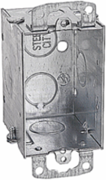 Gangable Switch Box, 3 Inch x 2 Inch x 2-1/2 Inch, 12.5 Cubic Inches, Metal