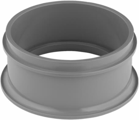 6 Inch PVC Bell Ends for DB/2 Duct, Gray, 1.651 lb