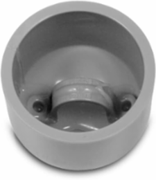 6 Inch Solvent Weld Duct Cap - PVC, 1.2 lb, For DB/2 Duct Use