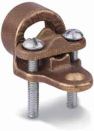 Ground Clamp Conduit Hub, Size 1 Inch, Wire Range 10 - 3/0, Bronze Material