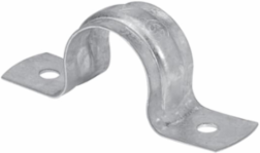 5 Inch Two Hole Rigid Conduit Strap, Galvanized Steel, Max EMT Diameter 5.56 Inch