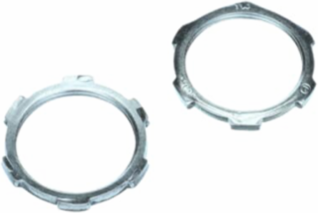 1-1/4 Inch Steel Locknut for Rigid/IMC Conduit Fitting, 50 Pieces
