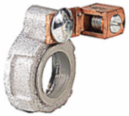 3/4 Inch Insulated Ground Bushing, Aluminum with Solid Copper Lug, CSA Certified
