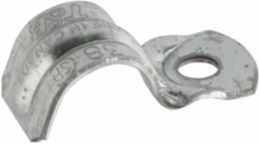 Flexible Conduit Strap 3/8 Inch, Galvanized Steel, 0.61 Inch Diameter