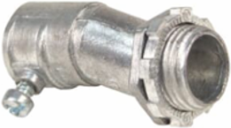 EMT Offset Connector 1/2 Inch, Zinc Alloy, 3/8 Inch Offset