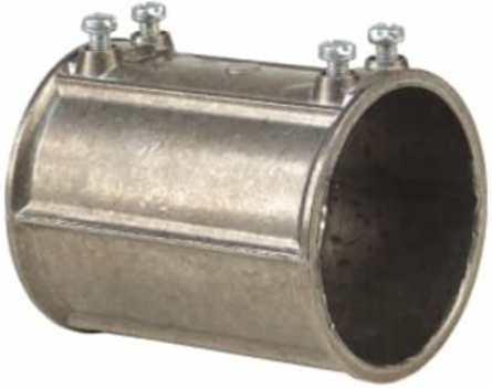 EMT Set Screw Coupling 3 Inch Zinc Alloy, Concrete-tight