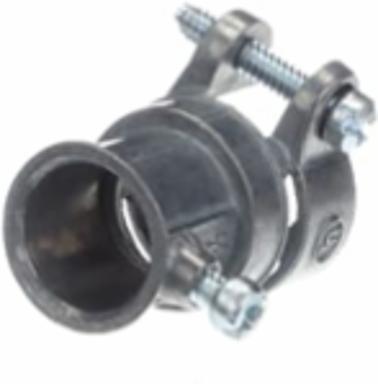 EMT/Flexible Conduit Coupling 1/2 Inch Zinc Alloy Clamping Range 0.75-0.95 Inch