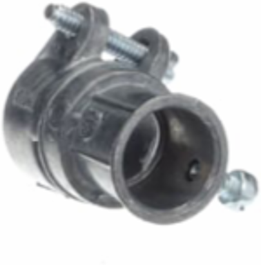 EMT/Flexible Conduit Coupling 1/2 Inch Zinc Alloy Clamping Range 0.75-0.95 Inch