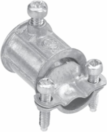 EMT/Flexible Conduit Coupling 1/2 Inch Zinc Alloy Clamping Range 0.75-0.95 Inch